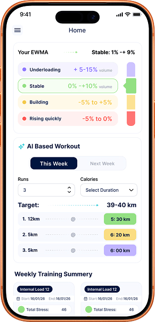 Estimated race time screen